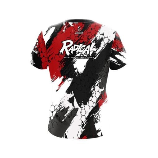 Radical Red Hexagram CoolWick Bowling Jersey - Image 2