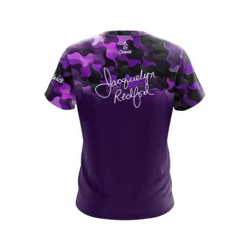 Jacquelyn Redford Purple Ribbons CoolWick Bowling Jersey - Image 2