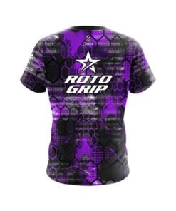 Alternative view of Roto Grip Purple Honeycomb CoolWick Bowling Jersey
