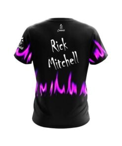 Alternative view of Roto Grip Rick Mitchell Purple Flames CoolWick Bowling Jersey