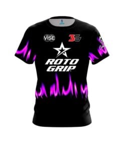 Roto Grip Rick Mitchell Purple Flames CoolWick Bowling Jersey
