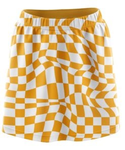 Orange White Motley CoolWick Bowling Skort