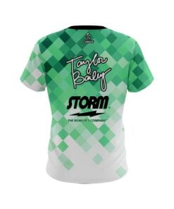 Alternative view of Storm Taylor Bailey Geometric Seafoam CoolWick Bowling Jersey