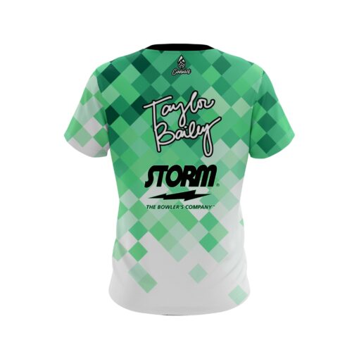 Storm Taylor Bailey Geometric Seafoam CoolWick Bowling Jersey - Image 2