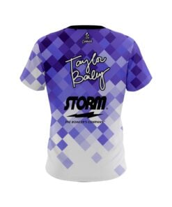 Alternative view of Storm Taylor Bailey Geometric Lavender CoolWick Bowling Jersey