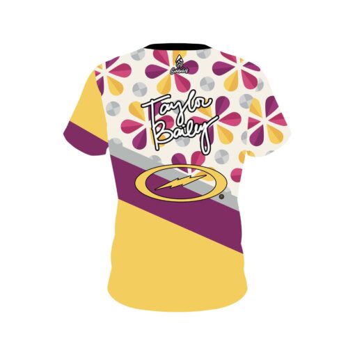 Storm Taylor Bailey Flower Burst CoolWick Bowling Jersey - Image 2