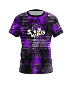 SWAG Purple Honeycomb CoolWick Bowling Jersey