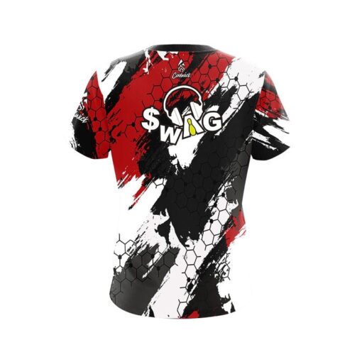 SWAG Red Hexagram CoolWick Bowling Jersey - Image 2
