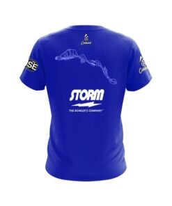 Alternative view of Storm Patrick Dombrowski Solid Blue Flier Replica CoolWick Bowling Jersey