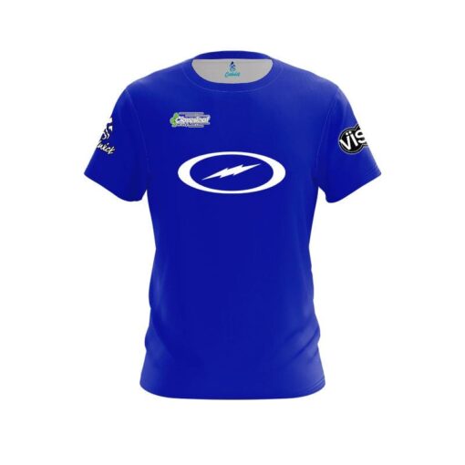 Storm Patrick Dombrowski Solid Blue Flier Replica CoolWick Bowling Jersey