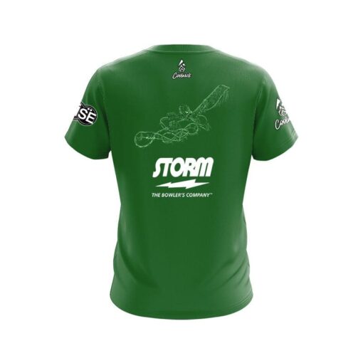 Storm Patrick Dombrowski Solid Green Floorless Replica CoolWick Bowling Jersey - Image 2