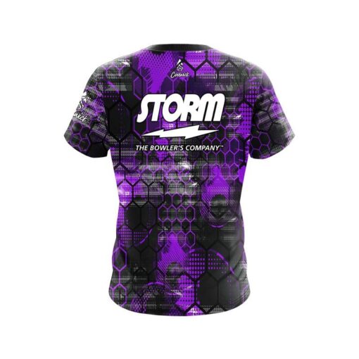 Storm Purple Honeycomb CoolWick Bowling Jersey - Image 2