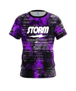 Storm Purple Honeycomb CoolWick Bowling Jersey