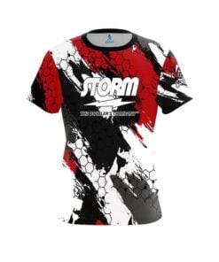 Storm Red Hexagram CoolWick Bowling Jersey