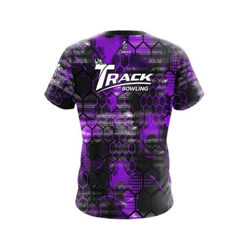 Track Purple Honeycomb CoolWick Bowling Jersey - Image 2