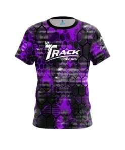 Track Purple Honeycomb CoolWick Bowling Jersey