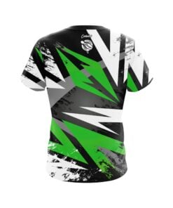 Alternative view of 12Bagger Bowling Strikers Laneside Prizm Green, Grey and Black CoolWick Bowling Jersey