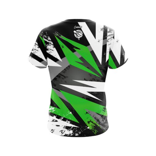 12Bagger Bowling Strikers Laneside Prizm Green, Grey and Black CoolWick Bowling Jersey - Image 2