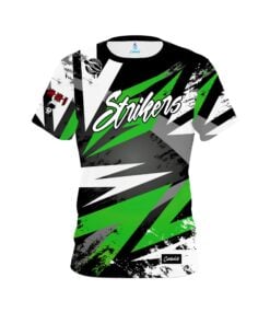 12Bagger Bowling Strikers Laneside Prizm Green, Grey and Black CoolWick Bowling Jersey