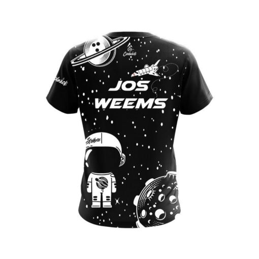 Storm Jos Weems Black Unicorn Astro CoolWick Bowling Jersey - Image 2