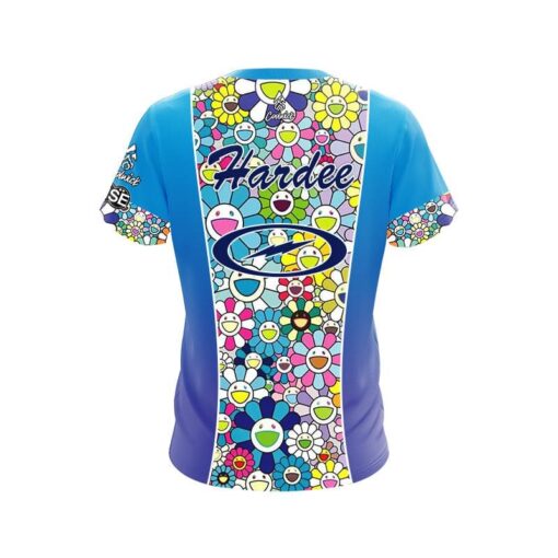 Storm Christina Hardee Flowers All Over CoolWick Bowling Jersey - Image 2