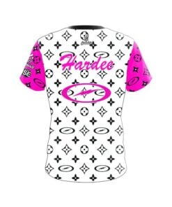 Alternative view of Storm Christina Hardee Pink Black White Couture CoolWick Bowling Jersey