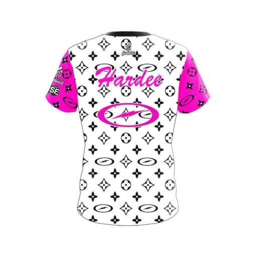 Storm Christina Hardee Pink Black White Couture CoolWick Bowling Jersey - Image 2