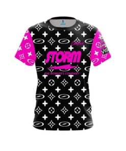Storm Christina Hardee Pink Black White Couture CoolWick Bowling Jersey