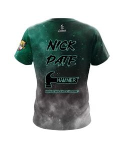 Alternative view of Hammer Nick Pate Evergreen Galaxy Replica CoolWick Bowling Jersey