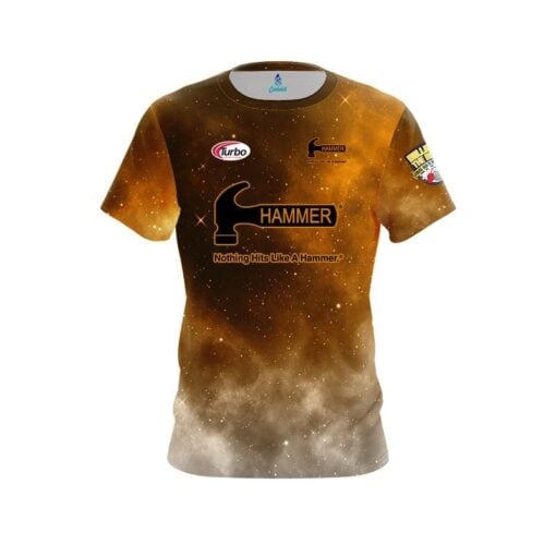 Hammer Nick Pate Orange White Galaxy Replica CoolWick Bowling Jersey
