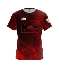 Hammer Nick Pate Red Black Galaxy Replica CoolWick Bowling Jersey