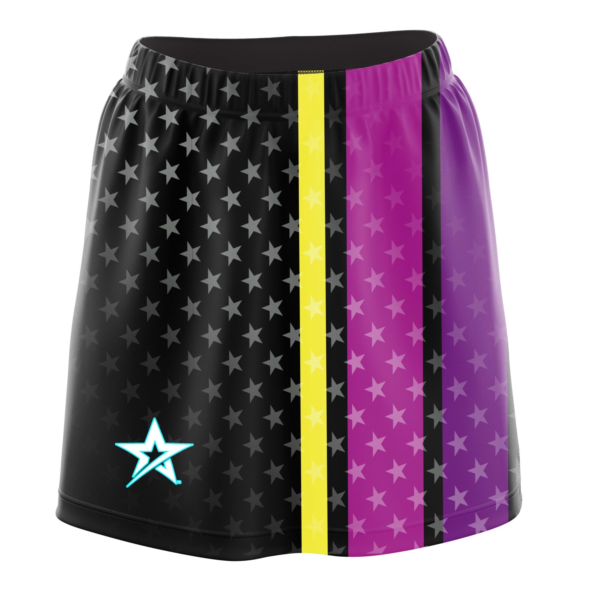 Stefanie Johnson Roto Grip All Star Multi Stripes CoolWick Bowling Skort