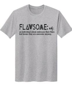 Stefanie Johnson TGIF FLAWSOME Unisex Sport-Tek Athletic Heather Echo Tee