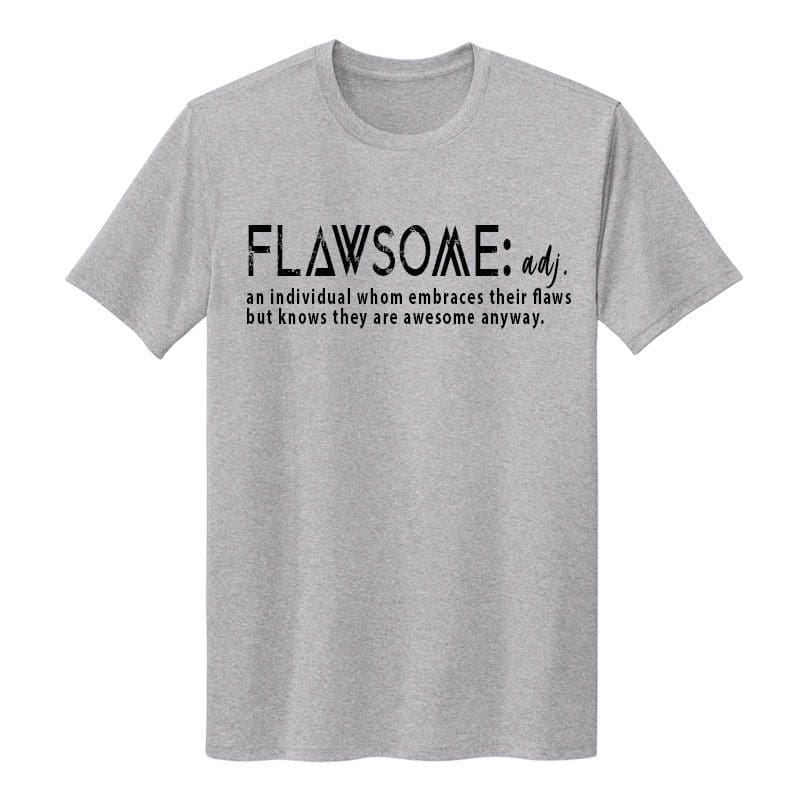 Stefanie Johnson TGIF FLAWSOME Unisex Sport-Tek Athletic Heather Echo Tee