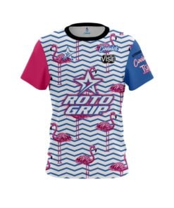 Stefanie Johnson Roto Grip Flamingo Party CoolWick Bowling Jersey