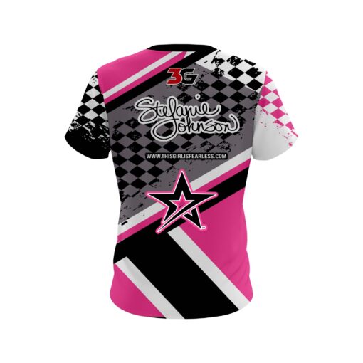Stefanie Johnson Roto Grip Watkins Glen Racing CoolWick Bowling Jersey - Image 2