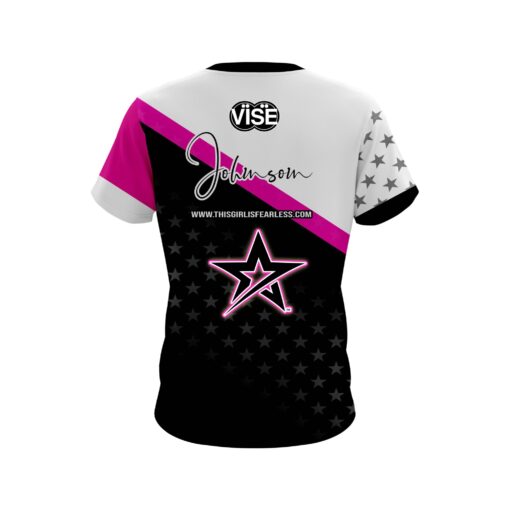 Stefanie Johnson Roto Grip Everly Pink CoolWick Bowling Jersey - Image 2