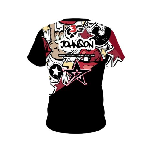 Stefanie Johnson Roto Grip Grunge CoolWick Bowling Jersey - Image 2