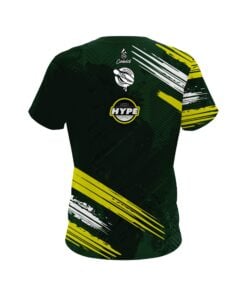 Alternative view of The Hype Plug Green and Yellow CoolWick Bowling Jersey