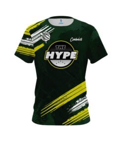 The Hype Plug Green and Yellow CoolWick Bowling Jersey