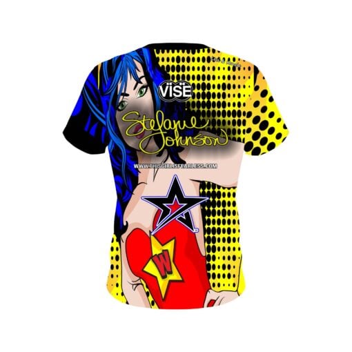 Stefanie Johnson Roto Grip Wonder Woman CoolWick Bowling Jersey - Image 2
