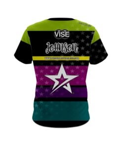 Alternative view of Stefanie Johnson Roto Grip All Star Multi Stripes CoolWick Bowling Jersey