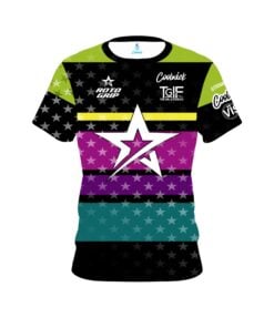Stefanie Johnson Roto Grip All Star Multi Stripes CoolWick Bowling Jersey