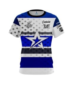 Stefanie Johnson Roto Grip All Star Navy Stripes CoolWick Bowling Jersey