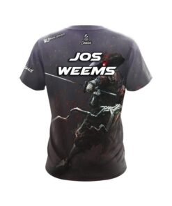Alternative view of Storm Jos Weems Black Unicorn Cyber Samurai CoolWick Bowling Jersey