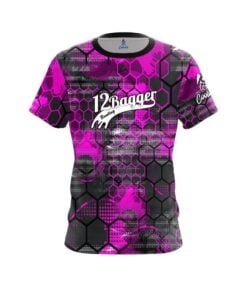 12Bagger Pink Honeycomb CoolWick Bowling Jersey