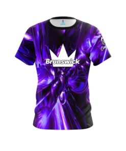 Brunswick Liquid Plasma Purple CoolWick Bowling Jersey