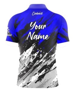 Alternative view of CoolWick Elite Blue Skirmish Sash Zip Jersey