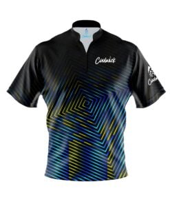CoolWick Elite Blue Yellow Fixation Sash Zip Jersey