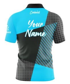Alternative view of CoolWick Elite Blue Complexity Sash Zip Jersey